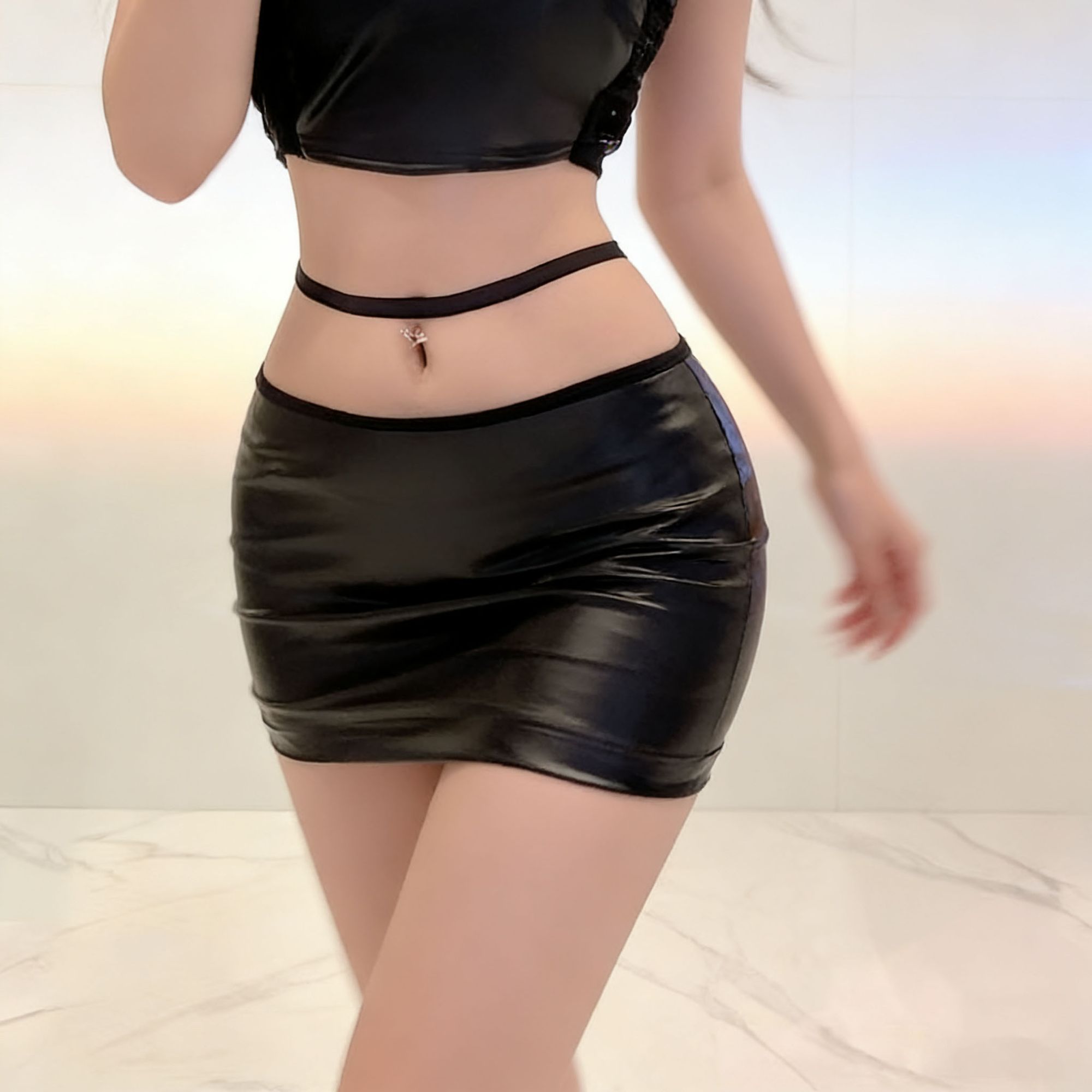 Summer Clothing Wraps - Корейская модная сексуальная женская облегающая мини-юбка