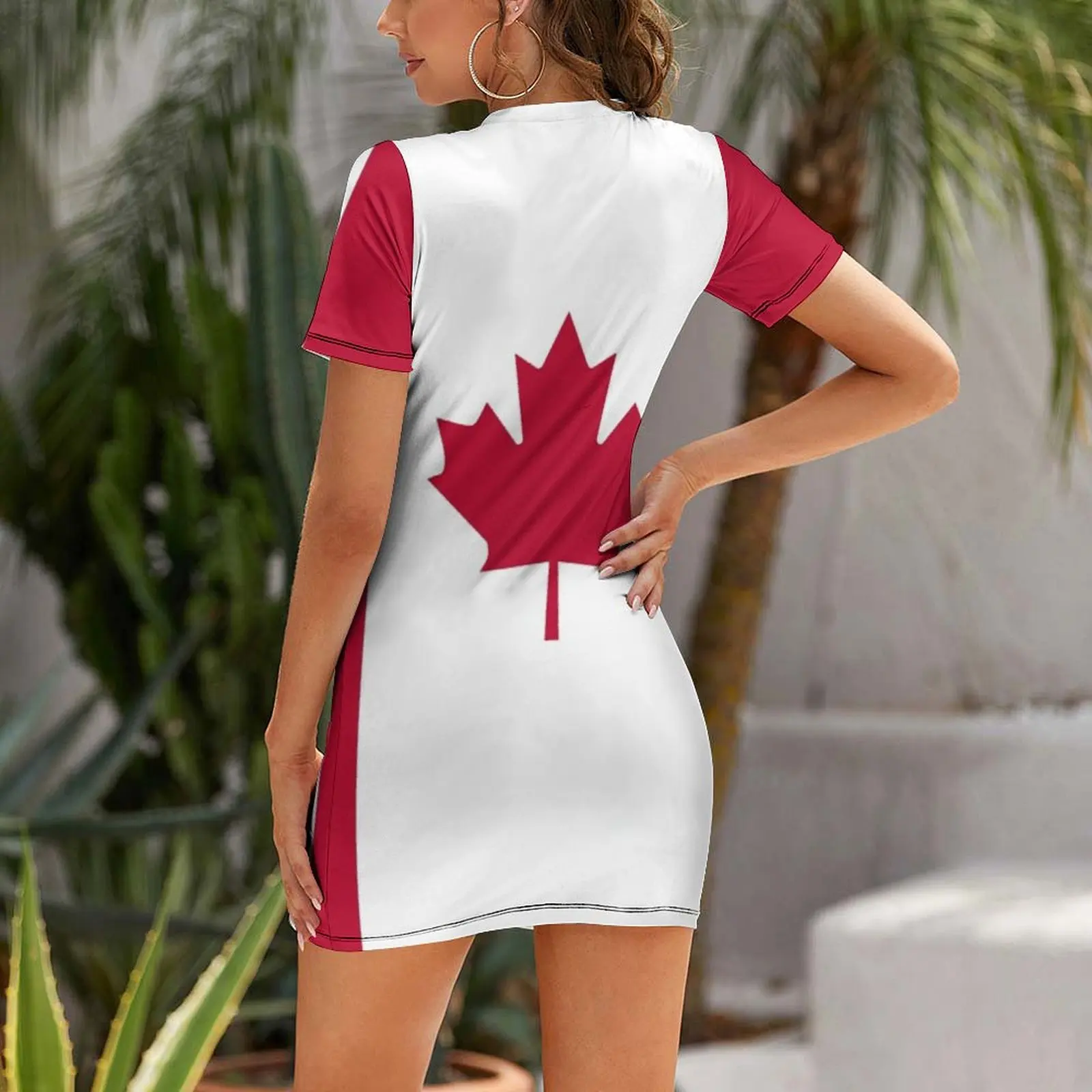 Платье с коротким рукавом с фл – обзор и цена Summer Clothing Women Canada