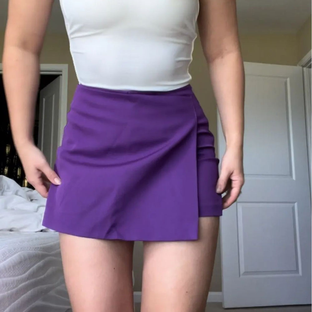 MUJER Skort для женщин Юбка с  – обзор и цена Summer Zara